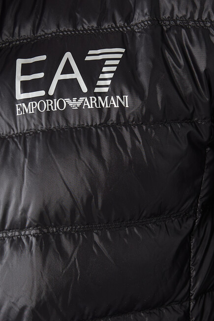EA7 Core Identity Packable Hooded Puffer Jacket